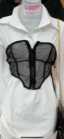 Black Net corset
